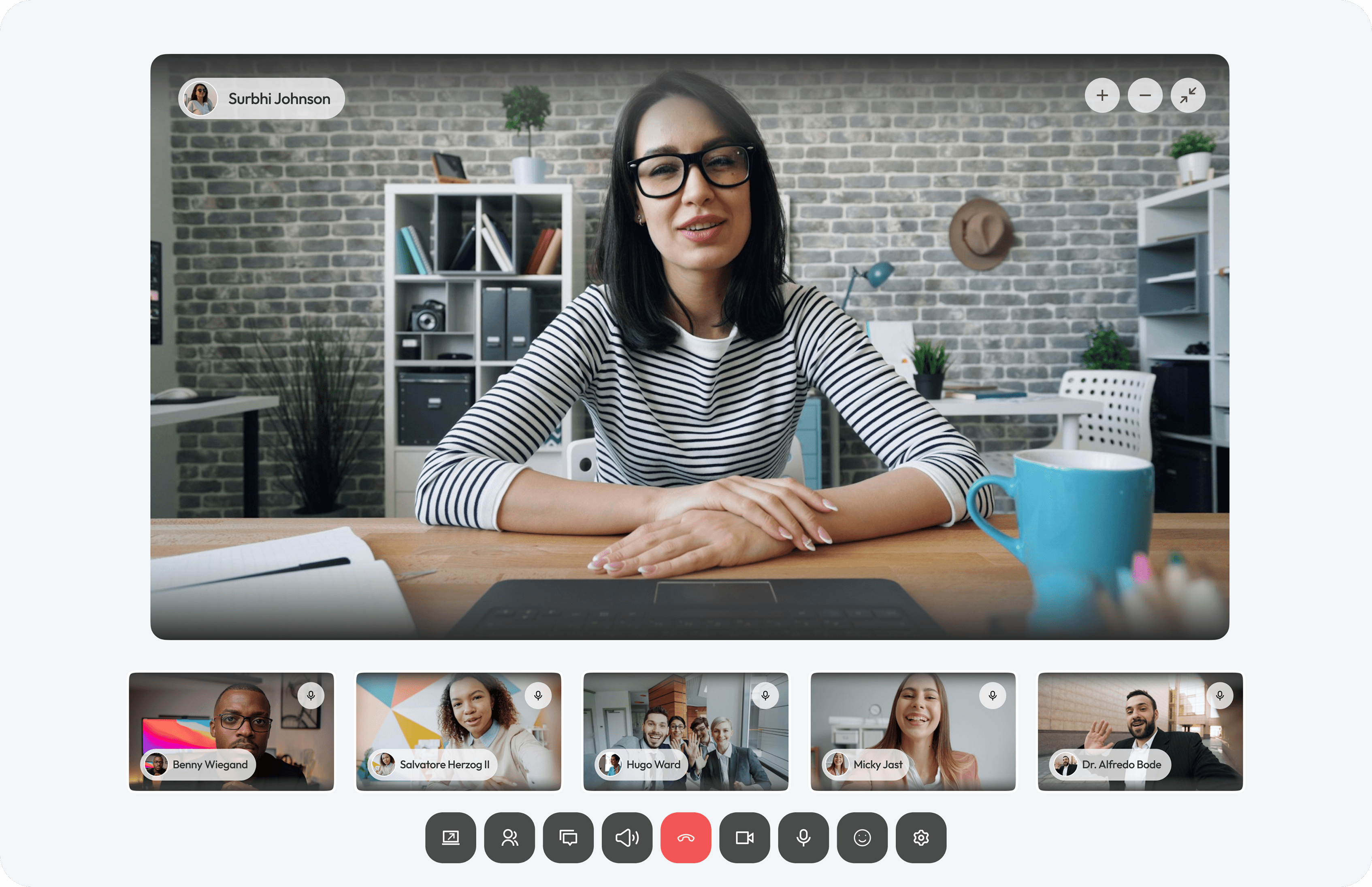 Video Conference UI Preview